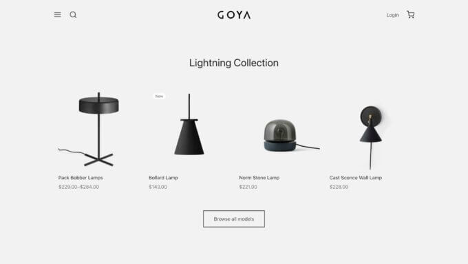 Chủ đề Goya WooC Commerce.