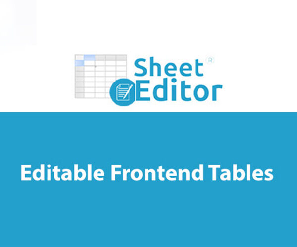 sheet editor frontend