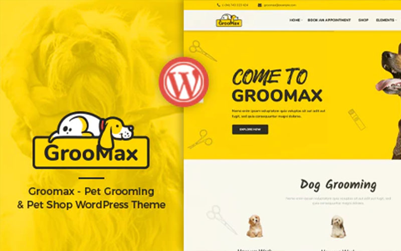 groomax Groomax 1.2 – Theme Cửa Hàng Thú Cưng - Hình ảnh 1