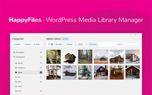 HappyFiles PRO v1.8.3 - WordPress Media Folders & File Manager