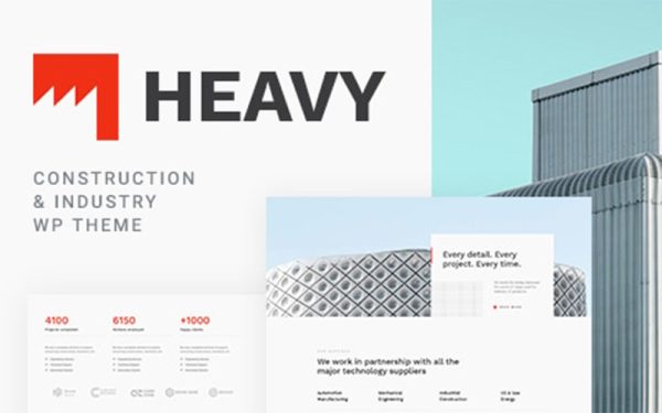 Heavy v1.1.6 – Construction and Industrial WordPress Theme