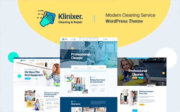Klinixer 1.0.8 – Theme Dịch Vụ Vệ Sinh