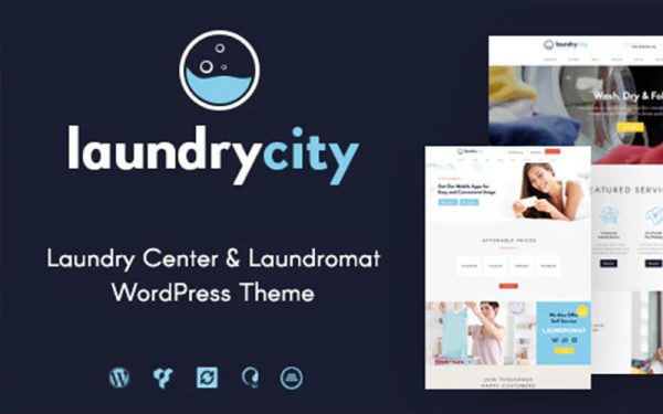Laundry City 1.2.12 – Theme Dịch Vụ Vệ Sinh Và Giặt Là