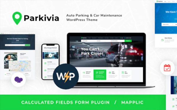 Parkivia 1.1.8 – Theme Bảo Trì & Điểm Đỗ Xe Hơi
