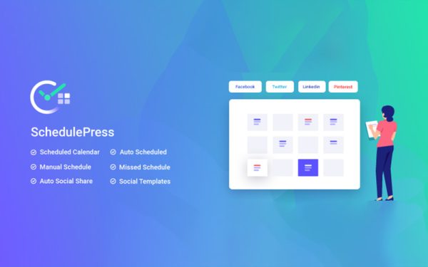 SchedulePress PRO (Lifetime License Key) – Best Editorial Calendar, Missed Schedule & Auto Social Share