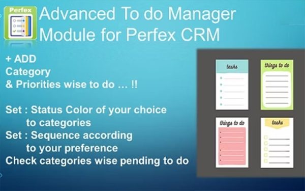 Advanced To do Manager Module for Perfex CRM v1.0.1