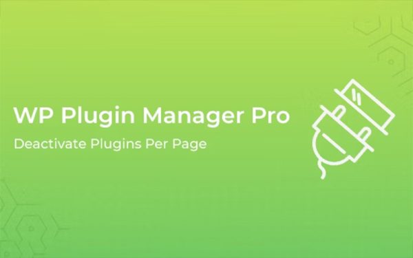 WP Plugin Manager Pro​ v1.4.4 - Deactivate plugins per page
