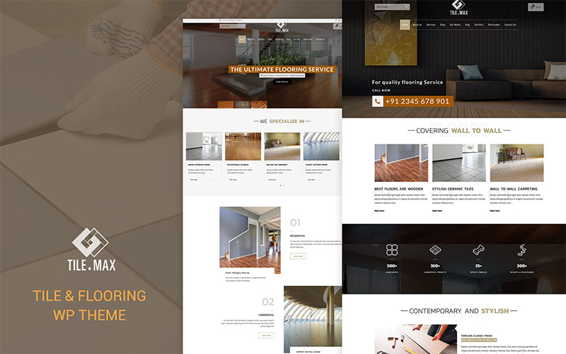 Tile-max Tile Max v3.8 – Tile & Flooring WP Theme - Hình ảnh 1