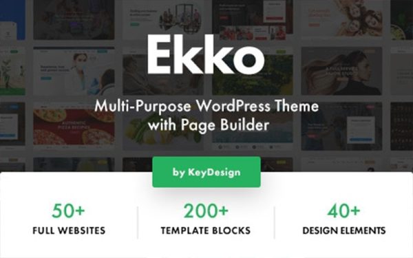 Ekko v5.3 – Multi-Purpose WordPress Theme with Page Builder